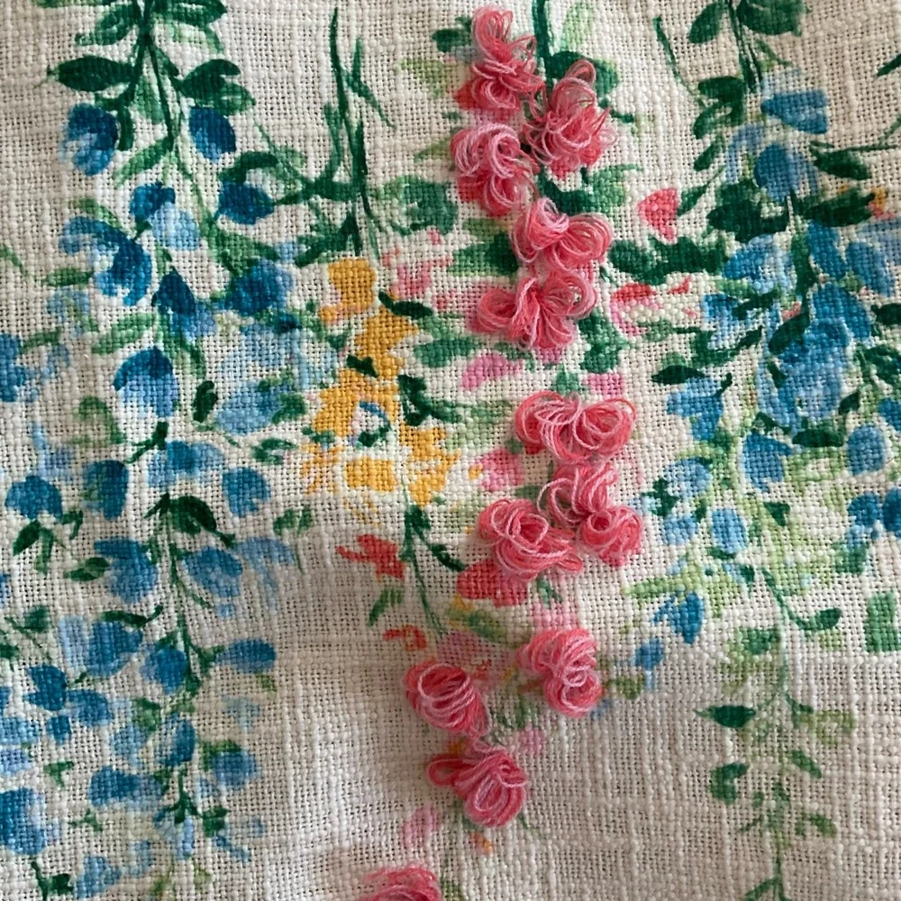 Lillian by Lillian August French Farmhouse Table Runner 14”x48” Cream Floral NEW